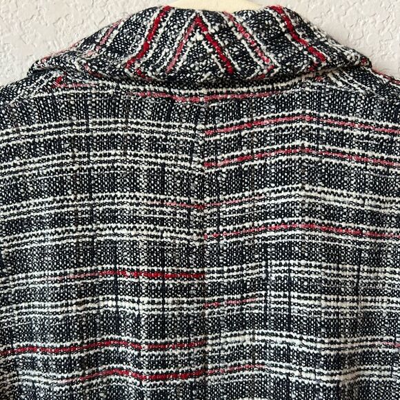 Isabel Marant Etoile Tweed Blazer in Black/Red/White, Size 36 (US S) - Picture 9 of 12